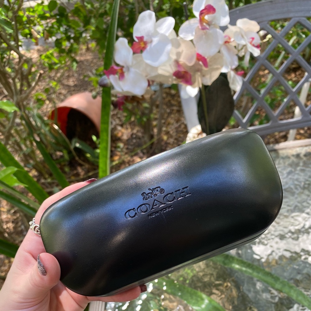 Coach Tortoise & Gold Logo Sunglasses - Picture 5 of 16
